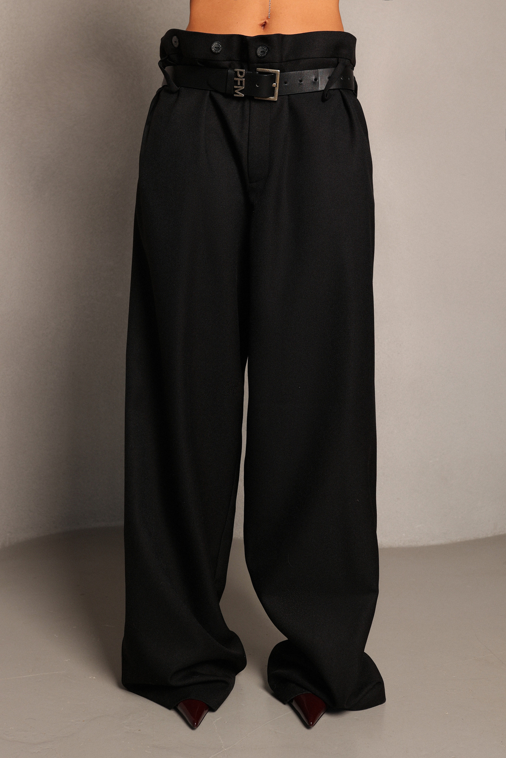 Брюки со шлевками