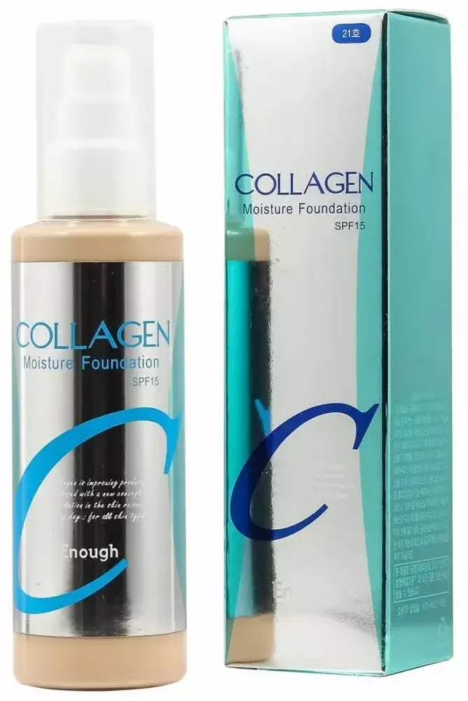 ENOUGH Тональный крем для лица с коллагеном 021 SPF50+, 100 гр