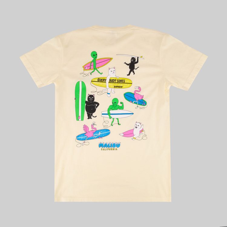 Футболка мужская Ripndip Everybody Surfs Tee артикул:RND10089 - купить в магазине Дайс