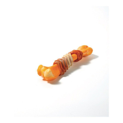 M-PETS Игрушка для собак Карнивор кость, вкус бекона, цвет желтый, 17.8x4.9x4 см