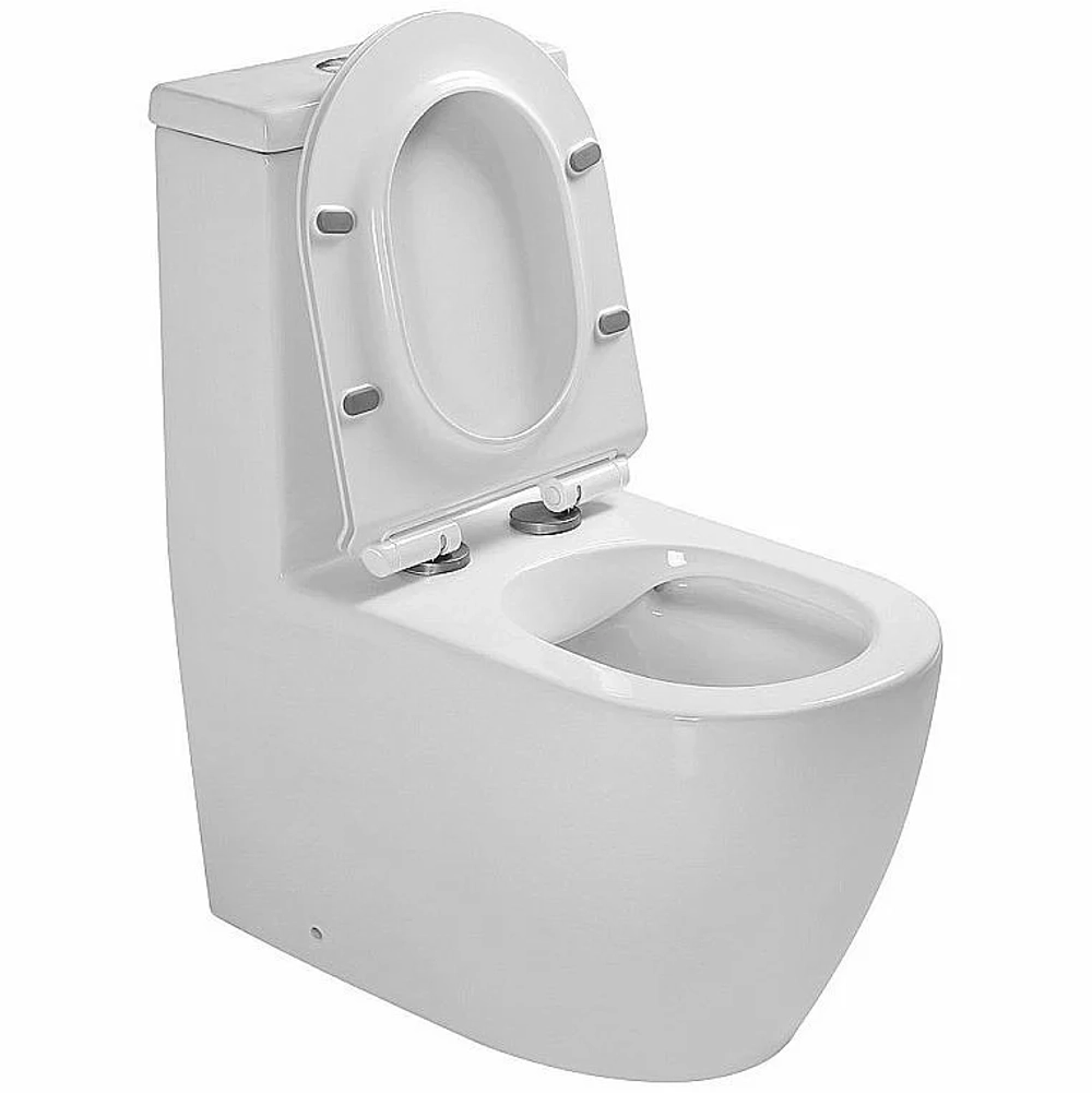 Унитаз моноблок SantiLine SL-5011 безободковый, с крышкой микролифт