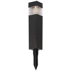 Светильник уличный ЭРА ERAFS025-05 грунтовый Ротанг на солнечной батарее теплый белый набор 5 штук