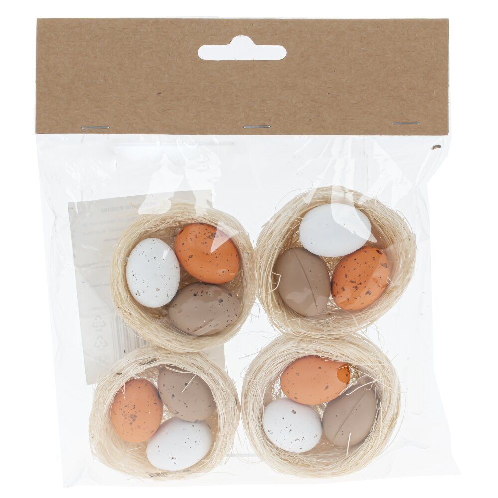 GAEM Набор из 4-х изделий декоративных "Гнездо пасхальное" (5,5*2), L14 W2 H17 см