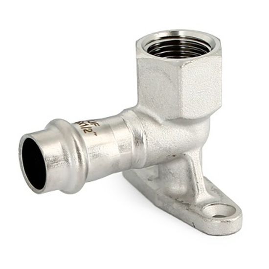 Водорозетка пресс Uni-Fitt 22 х 1/2" ВР с внутренней резьбой из нержавеющей стали 790S3200