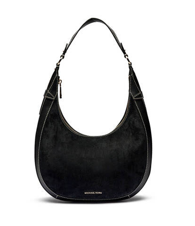 Кожаная сумка хобо Michael Kors - черный(30T4G0PH9S)