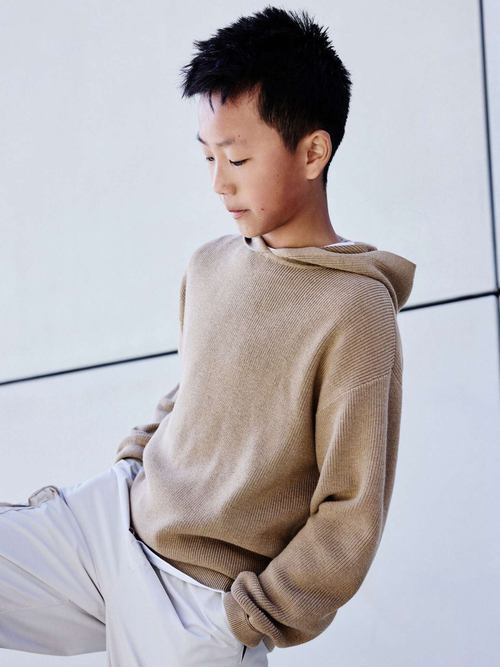 Толстовка с капюшоном для мальчика Next K84-114, Бежевый