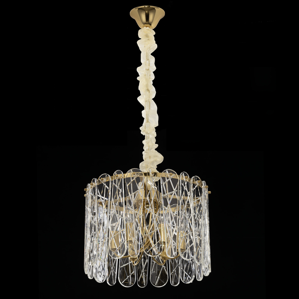 Citilux TALLA CL318262 Люстра хрустальная подвесная Золото