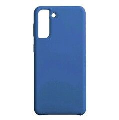 Силиконовый чехол Silicone Cover для Samsung Galaxy S21 Plus (Темно-синий)