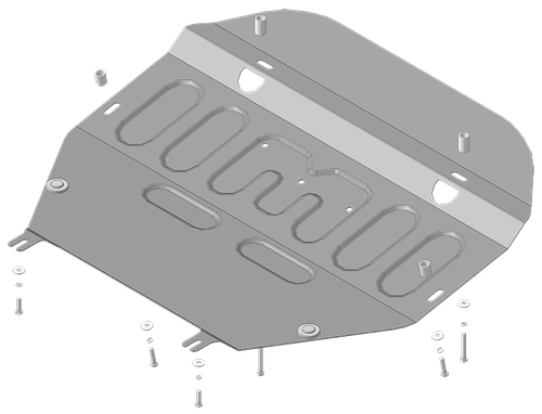 Защита картера Двигателя, КПП, 2 мм, Сталь. для Volkswagen Transporter/Caravelle T5 2003-2009, Volkswagen Multivan T6 2015-2020, Volkswagen Multivan T5 2009-2015, Volkswagen Transporter/Caravelle T6 2015-2020, Volkswagen Multivan T5 2003-20 MOTODOR.72708