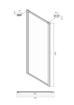 Душевое ограждение Ambassador Forsa 17021104NX-80NX (130х80х195) прямоугольник,хром,стекло прозрачное,раздвижная,2 места