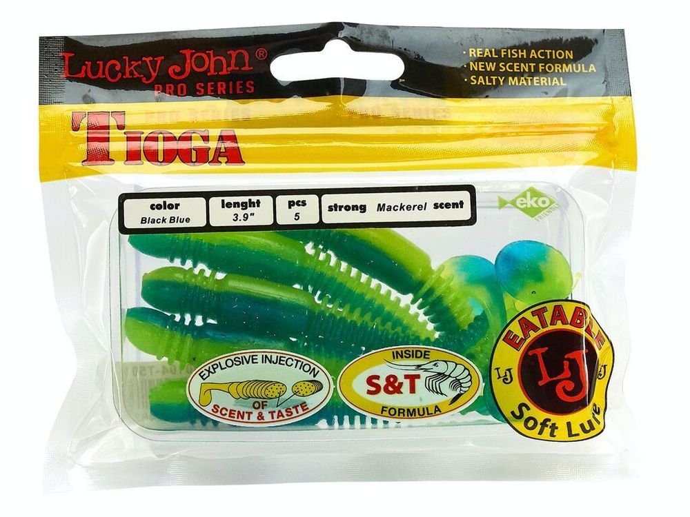 Мягкая съедобная приманка LJ Pro Series Tioga 3.9 in (100 мм), цвет T50, 5 шт