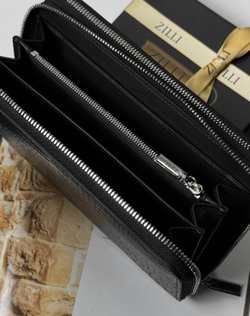 Портмоне из кожи крокодила Zilli