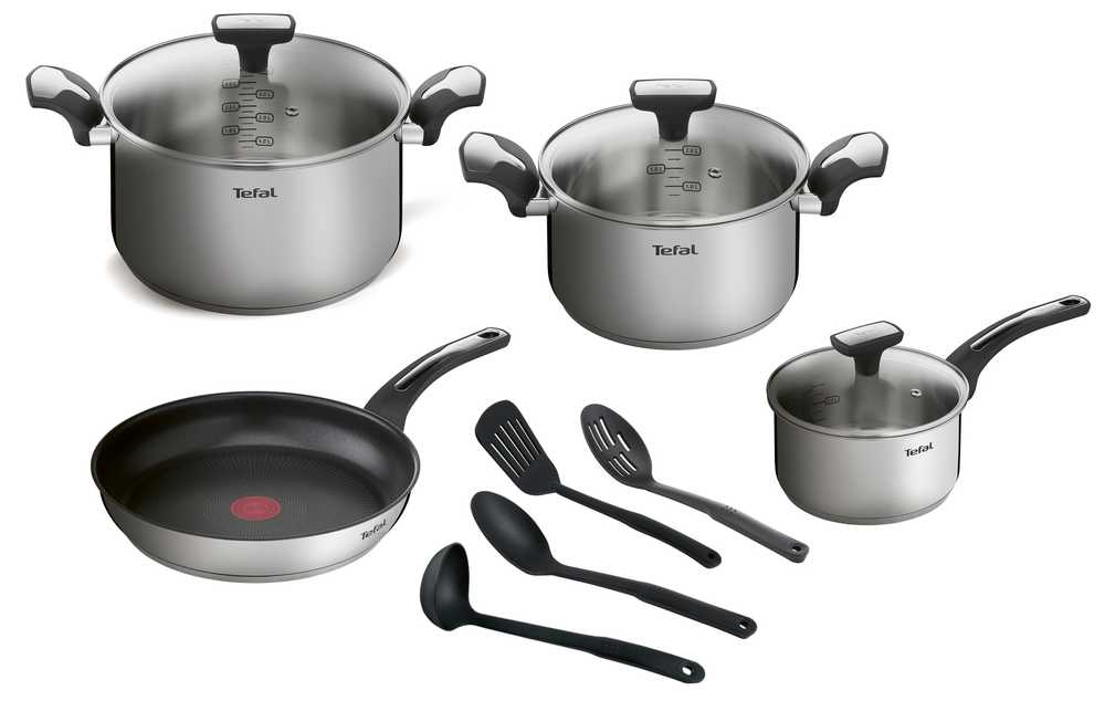 Набор посуды Tefal Emotion 11 предметов 1,5/3/5,2 л 16/20/24/26 см E300SB74