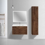 Тумба с раковиной Vincea Mia Slim 900 R.Wood