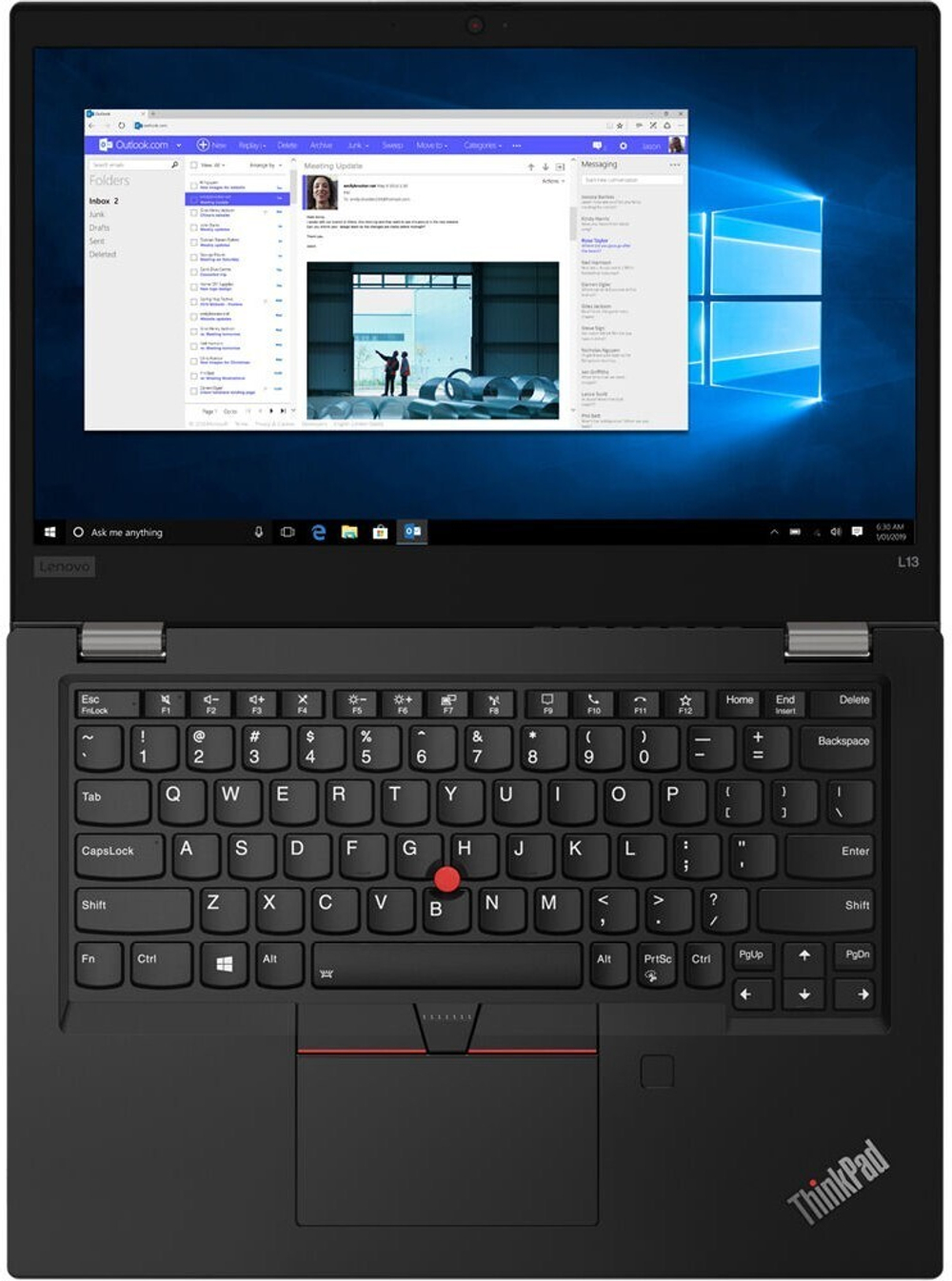 Ноутбук Lenovo ThinkPad L13 Gen 2 13.3;(1920x1080)IPS/ i5-1135G7(2.4ГГц)/ 8Гб/ 512Gb SSD/ Iris Xe Graphics/ Без ОС/ Черный 20VH001XRT