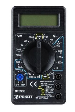 Мультиметр ДТ 830В РОКОТ цифровой 660014 уп