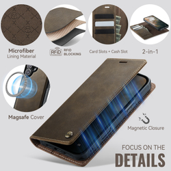 Чехол-кошелек CaseMe 2 in 1 MagSafe iPhone 16+
