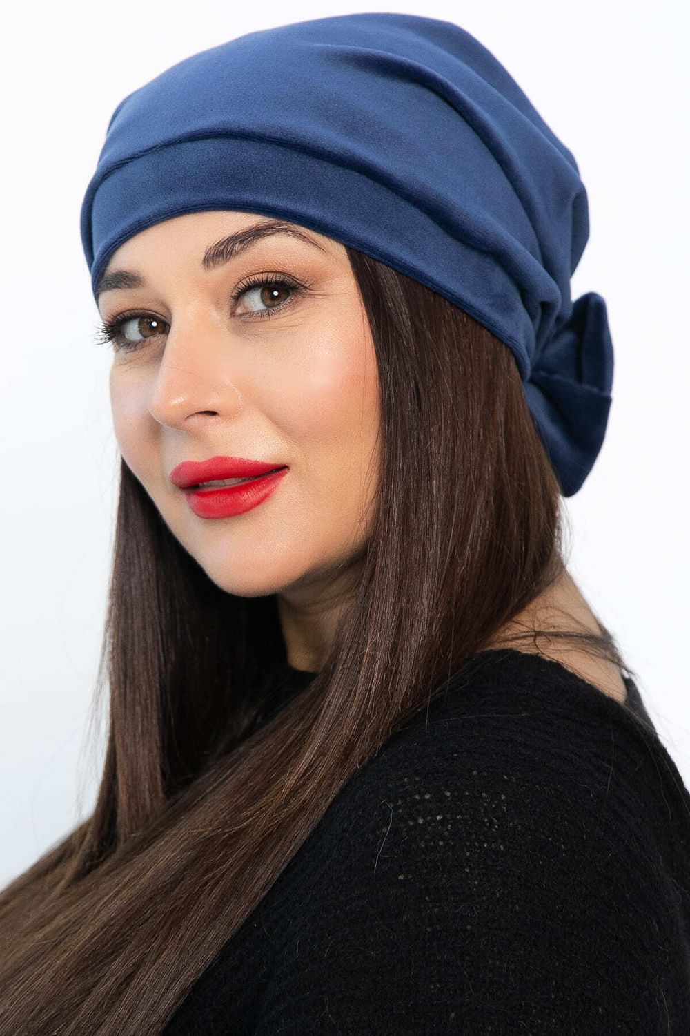 Чалма с бантом (синяя) ЧБ5-23М LT Collection