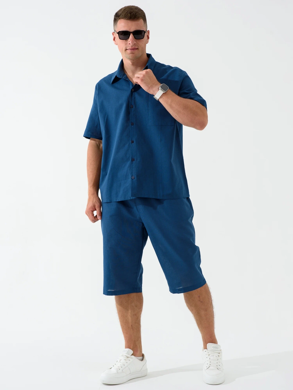 Сорочка верхняя мужская "Лён"