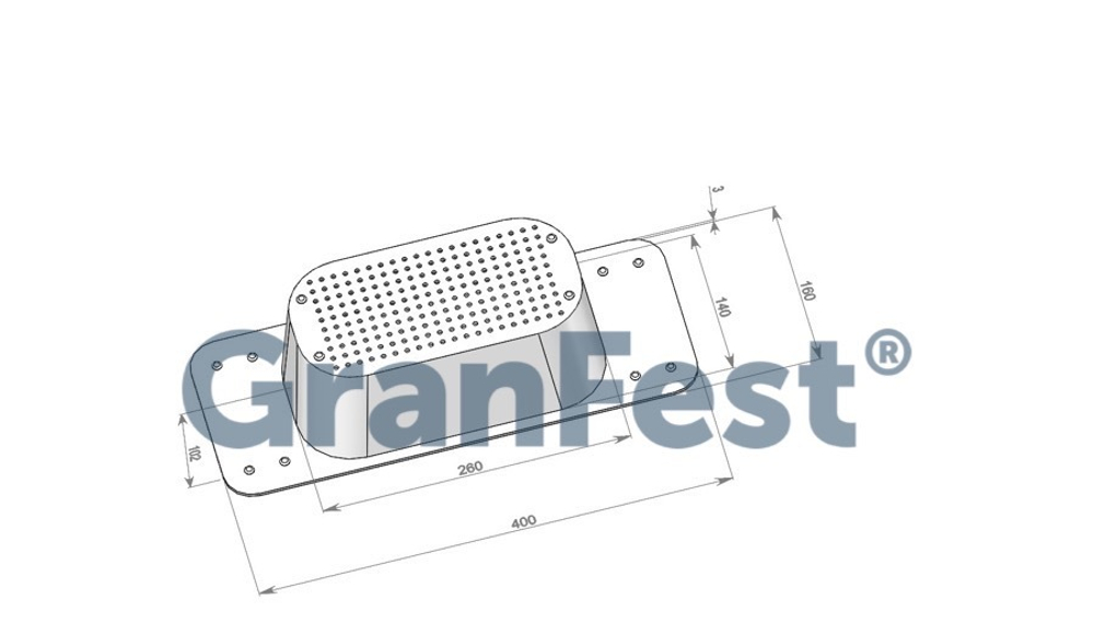 Коландер для мойки Granfest универсальный, пластик, бесцветный