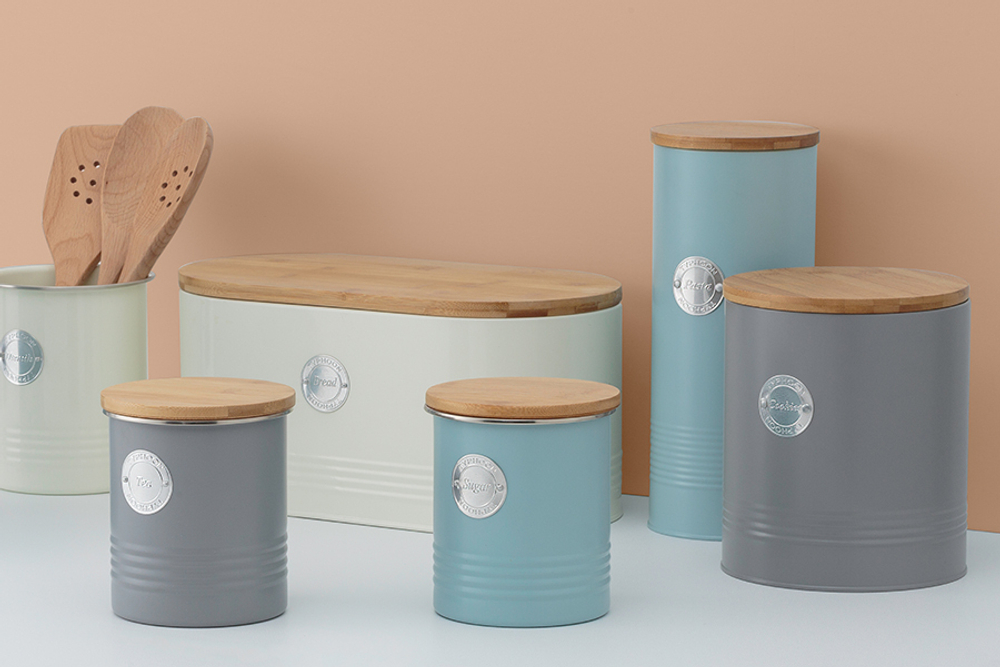 Емкость кухонная living серая 15х12,5 см