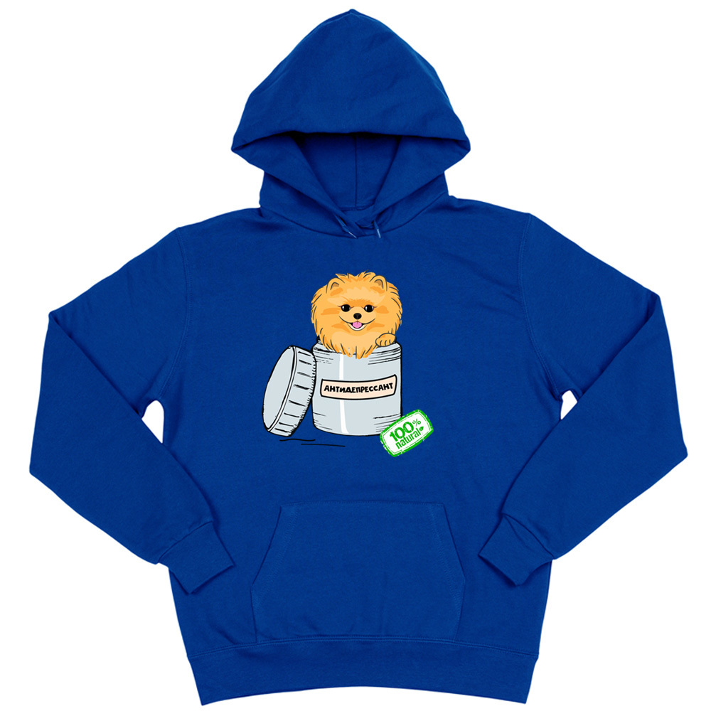 Толстовка "Шпиц - антидепрессант"