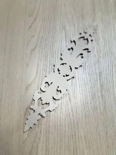 Резной декор 65х330 мм из древесной (комплект из 2 штук)