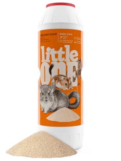 LITTLE ONE Песок для купания шиншилл и других декоративных животных, 1 кг
