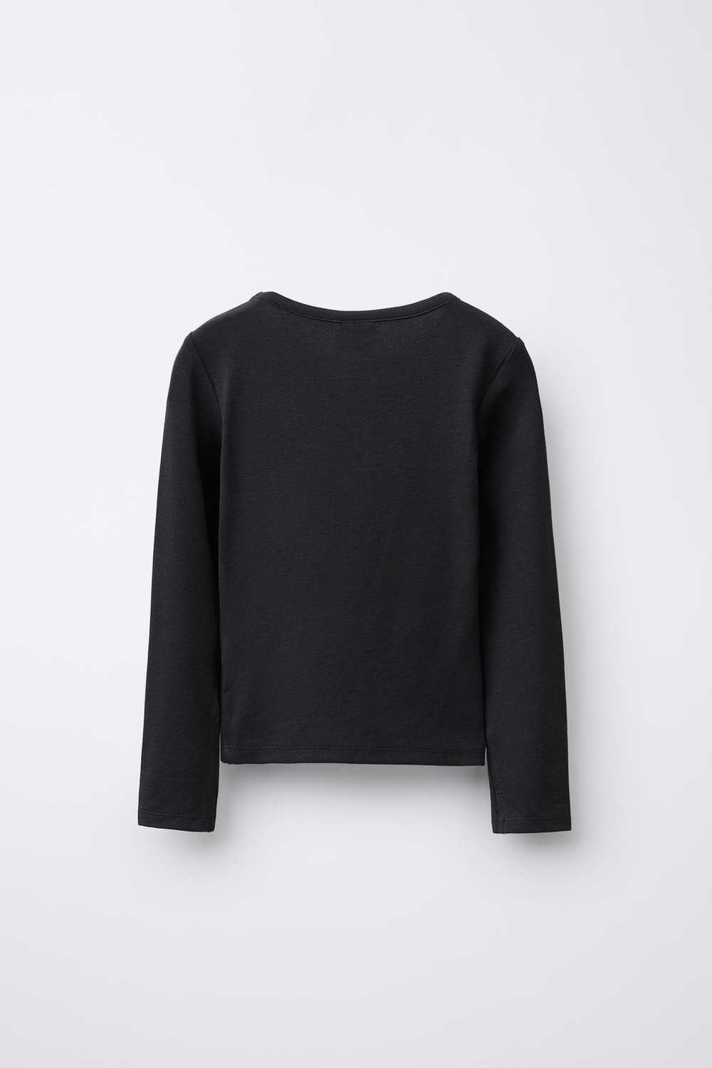 ZARA ОДНОТОННАЯ ФУТБОЛКА С МОДАЛОМ, АНТРАЦИТОВО-СЕРЫЙ