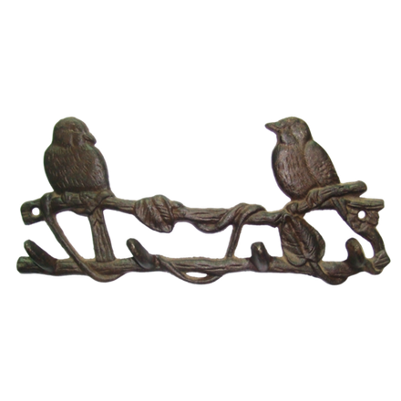 Iron Garden Вешалка настенная "Птички", 4 крючка