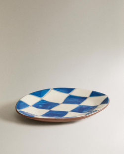 ZARA HOME КЕРАМИЧЕСКАЯ МЫЛЬНИЦА ДЛЯ ВАННОЙ, СИНИЙ