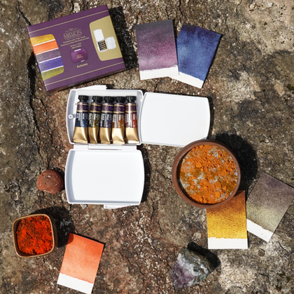 Mijello Granulation Watercolor 15 ml 6 цветов (Autumn)