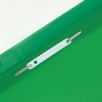 Папка-скоросшиватель с перфорацией А4, 120мкм, зеленая с прозр. верхом