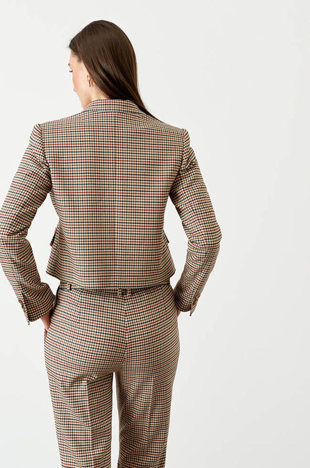 1810 Жакет женский (зеленая клетка)