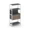 Shelf System Односекционный стеллаж четырехярусный с ящиками SN.STM-412 Антрацит/Вяз Благородный/Мет