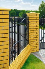 Клинкерный заборный элемент King Klinker, Пустынная роза (10) Desert rose, 180/120x100x58