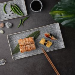 Блюдо прямоугольное 30,5*15*3,1 см с бортами Side Up2 Stone Untouched Taiga P.L. Proff Cuisine [1]