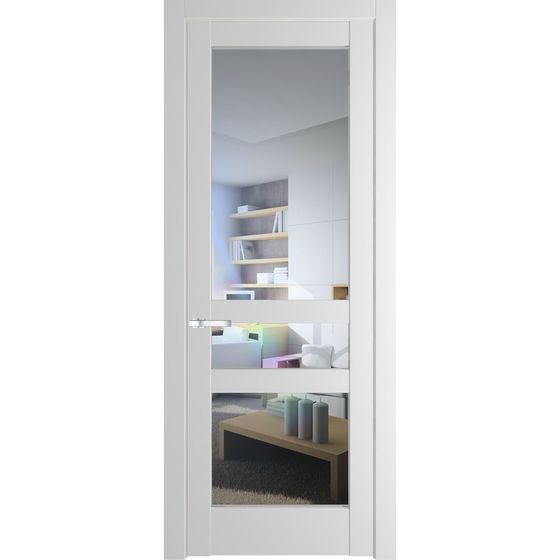 Межкомнатная дверь эмаль Profil Doors 4.5.2PD крем вайт остеклённая