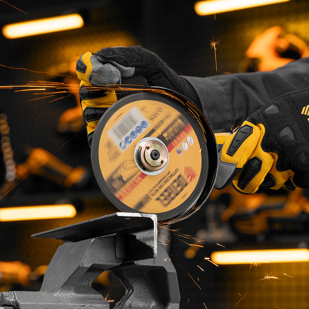 Пневматическая углошлифовальная машина AG125, 11000 об/мин, 125 мм, 186 л/мин Denzel