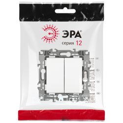 Выключатель ЭРА Серия 12 12-1101-16 10АХ-250В титан | ЭРА 12 Титан