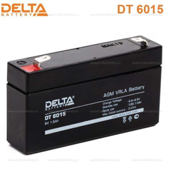 Аккумуляторная батарея Delta DT 6015 (6V / 1.5Ah)