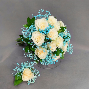 Букет невесты и бутоньерка