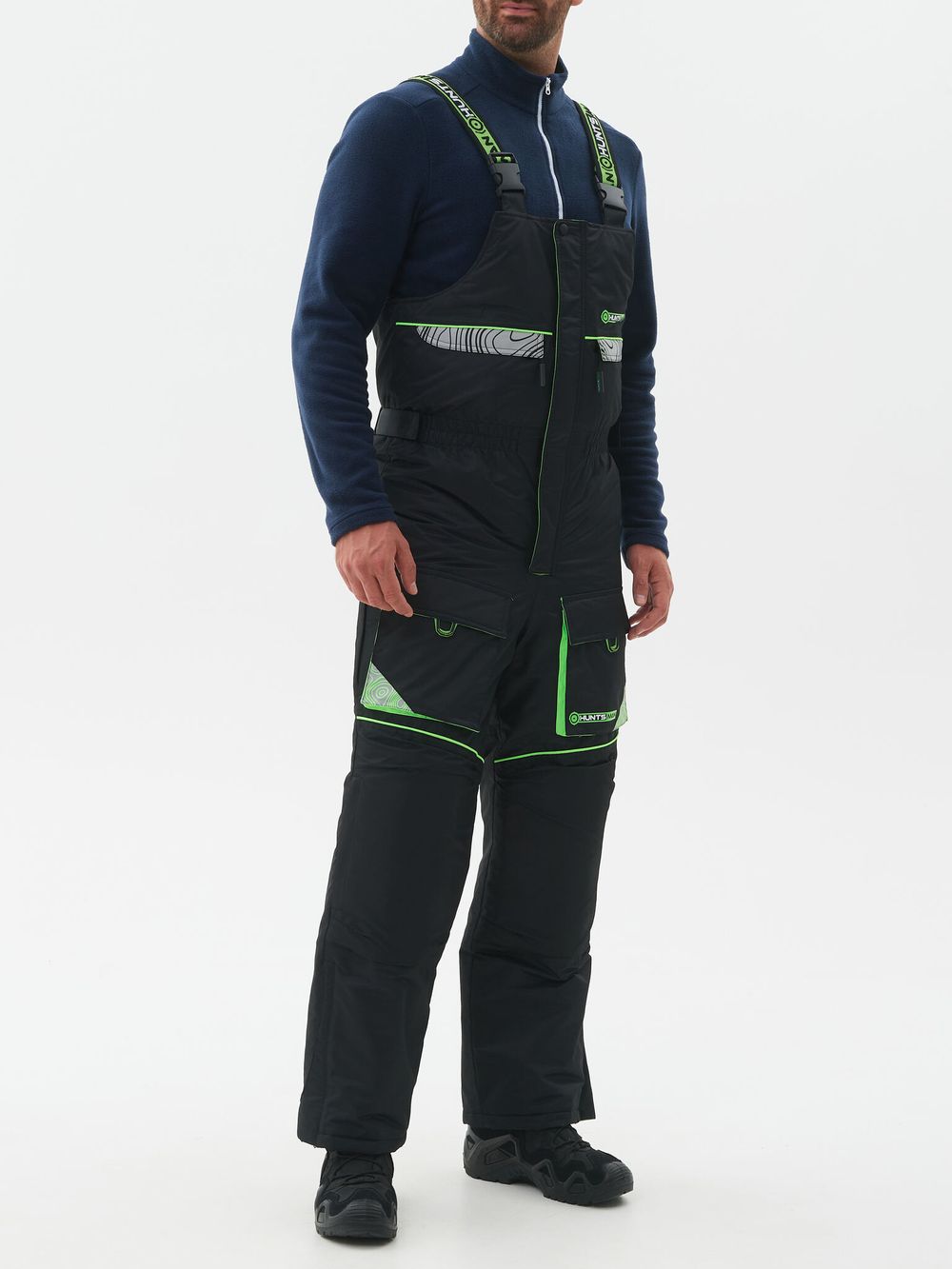 Костюм зимний Elbrus ткань Hit Membrane цвет Черный/Лайм