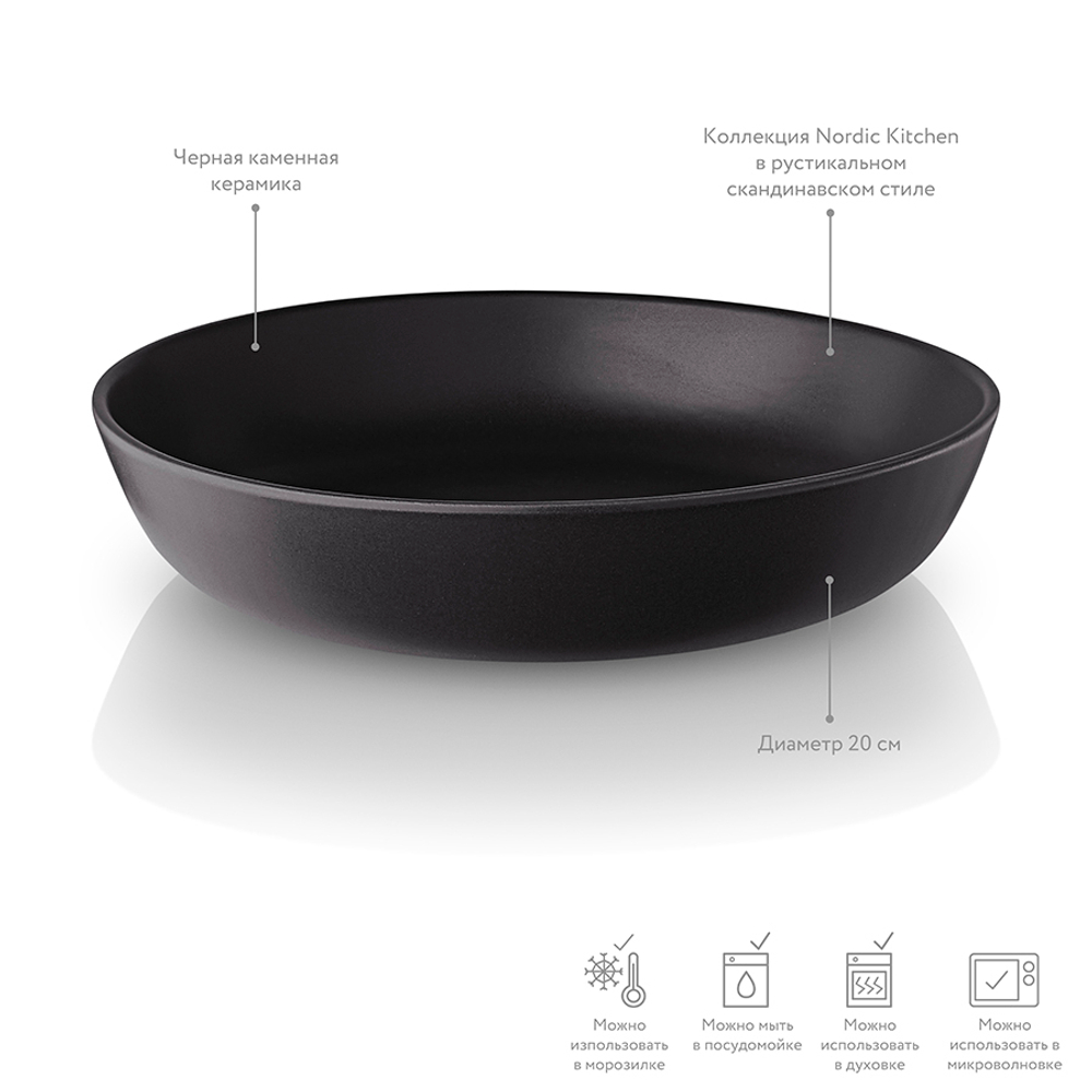 Тарелка глубокая nordic kitchen, D20 см