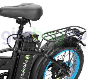 Электровелосипед Syccyba F10 Pro Dual 48V/15Ah (полный привод) - Синий обод фото №12