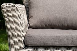 Капучино, диван коричневый/соломенный/бежевый/графит, искусственный ротанг