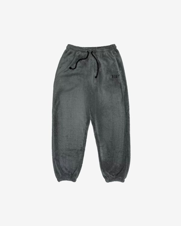 Брюки плюшевые темно-серые - фото 1