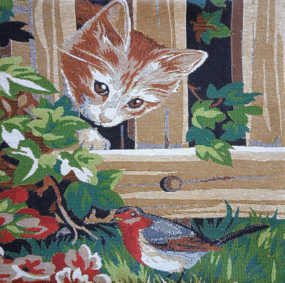 Декоративный гобеленовый чехол для интерьерной подушки Базилио 38*38