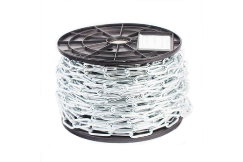 ЦЕПЬ СТРОЙБАТ DIN 763 (ДЛ. ЗВЕНО) 3ММ (БЕЛЫЙ ЦИНК)