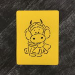 Бык №46 в меховых наушниках